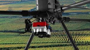 Drone met MicaSense RedEdge-P boven gewas — Skywold
